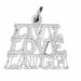 Live Love Laugh Charm Pendant 14k Gold