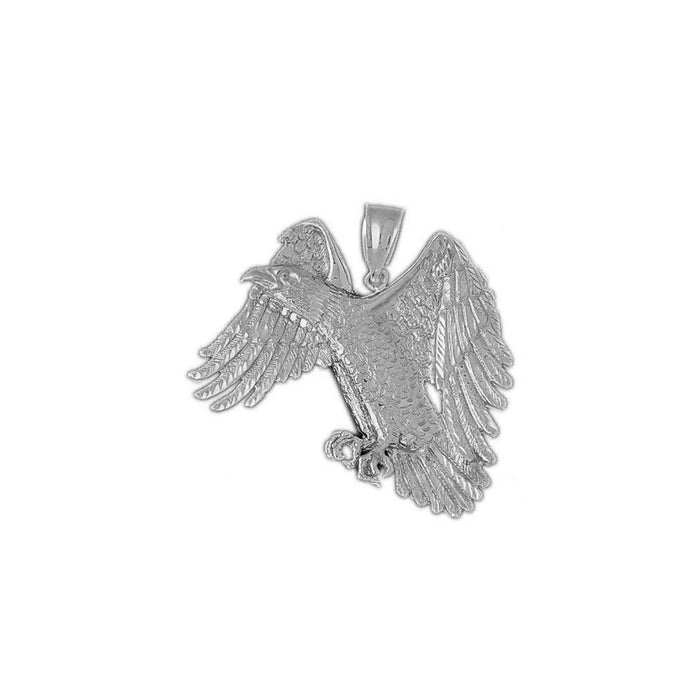 Flying Eagle Charm Pendant 14k Gold