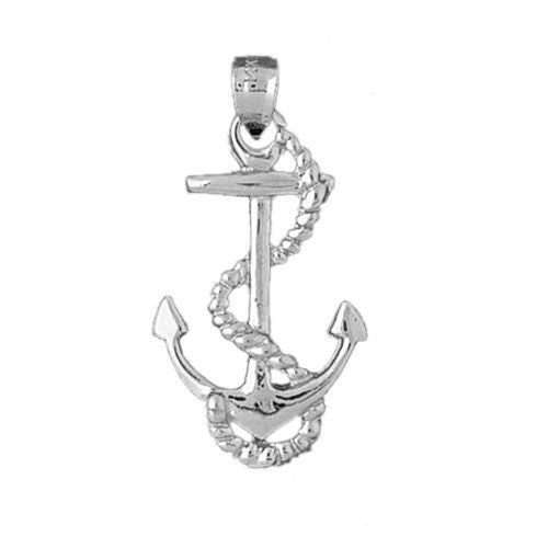 Ship Anchor Charm Pendant 14k Gold