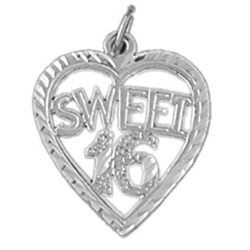 Sweet Sixteen Charm Pendant 14k Gold