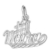 Number One Nana Charm Pendant 14k Gold