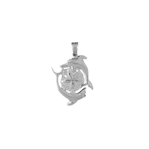 Dolphin Charm Pendant 14k Gold