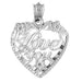 I Love You Charm Pendant 14k Gold