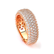 Sterling silver micro-pave CZ band