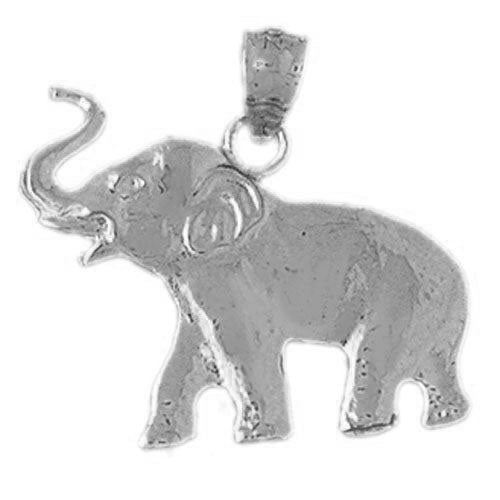 Elephant Charm Pendant 14k Gold