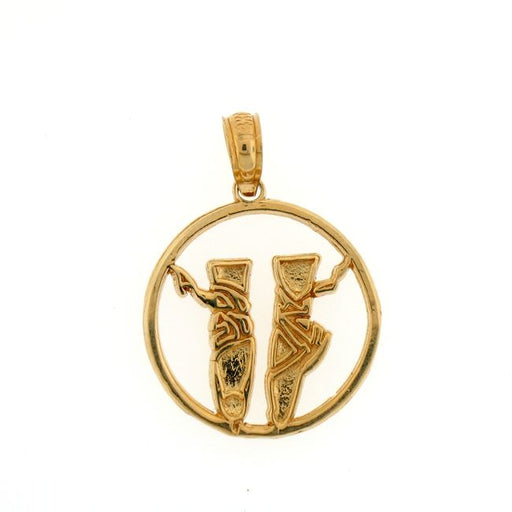 Ballerina's Shoes Charm Pendant 14k Gold