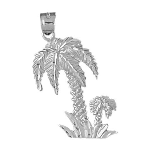 Palm Tree Charm Pendant 14k Gold