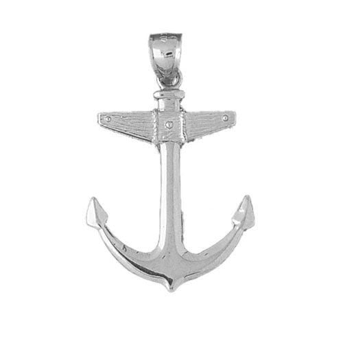 Ship Anchor Charm Pendant 14k Gold