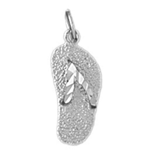 Sandal Flip Flop Charm Pendant 14k Gold