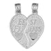 Best Friends Charm Pendant 14k Gold