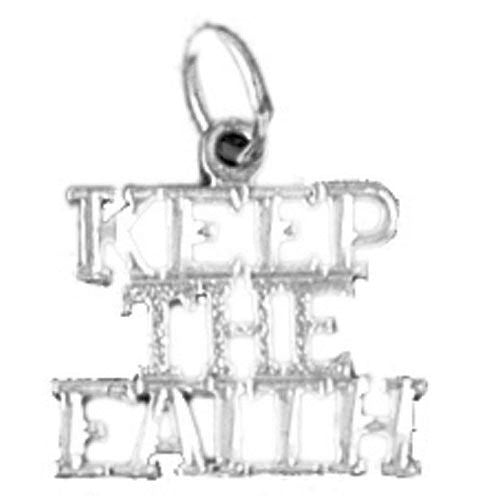 Keep The Faith Charm Pendant 14k Gold