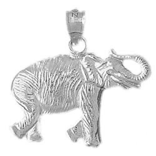 Elephant Charm Pendant 14k Gold