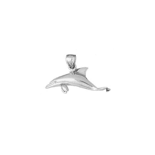 Dolphin Charm Pendant 14k Gold