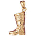 Boot Charm Pendant 14k Gold