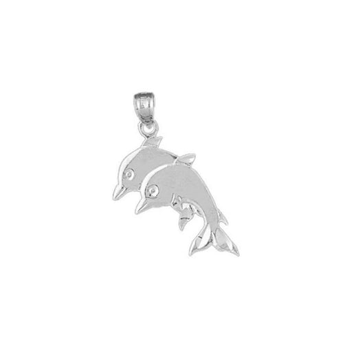 Dolphin Charm Pendant 14k Gold