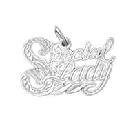 Special Lady Charm Pendant 14k Gold