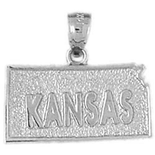 Kansas State Charm Pendant 14k Gold