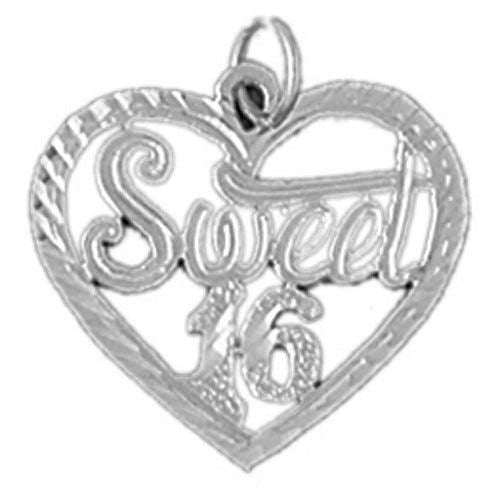 Sweet Sixteen Charm Pendant 14k Gold