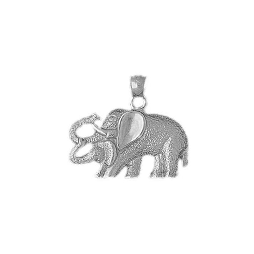 Elephants Charm Pendant 14k Gold