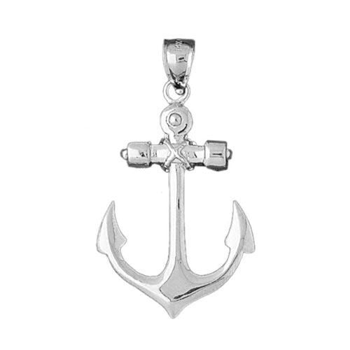 Ship Anchor Charm Pendant 14k Gold