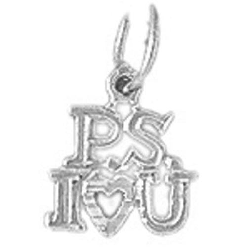 P.S. I Love You Charm Pendant 14k Gold