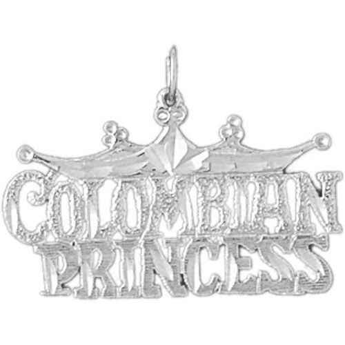 Colombian Princess Charm Pendant 14k Gold