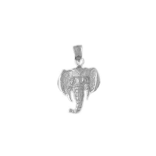 Elephant Head Charm Pendant 14k Gold