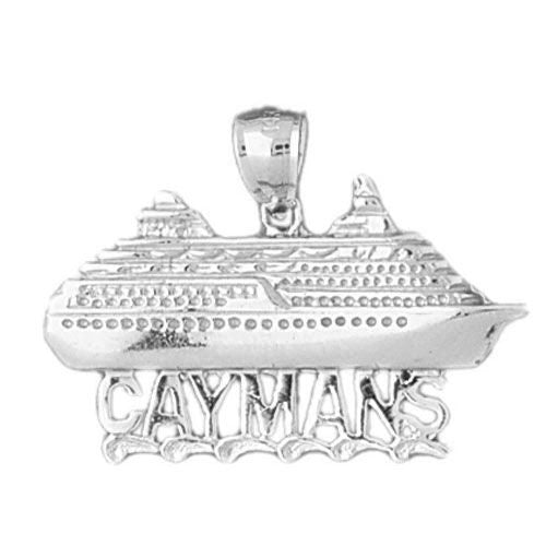 Cruise Ship Caymans Charm Pendant 14k Gold