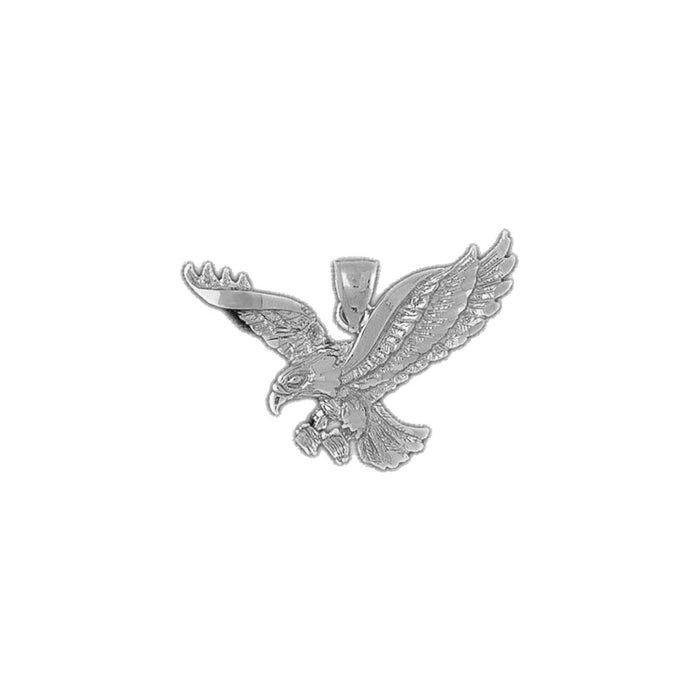 Flying Eagle Charm Pendant 14k Gold