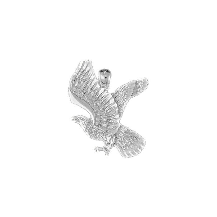 Flying Eagle Charm Pendant 14k Gold