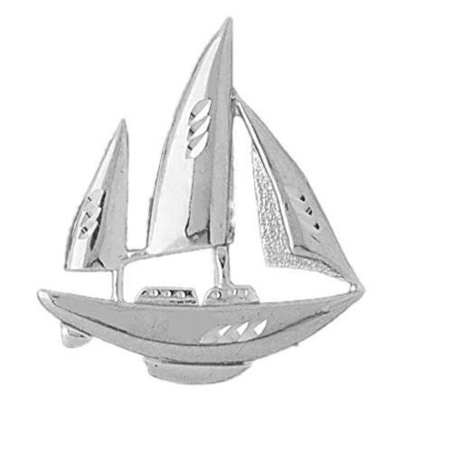 Sailboat Charm Pendant 14k Gold