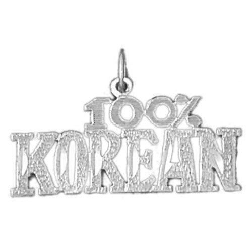 One Hundred Per Cent Korean Charm Pendant 14k Gold