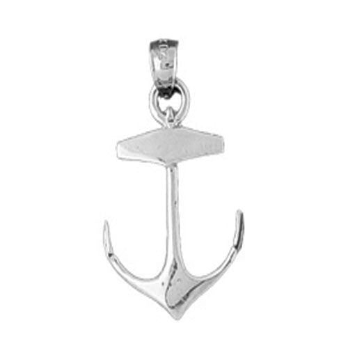 Ship Anchor Charm Pendant 14k Gold