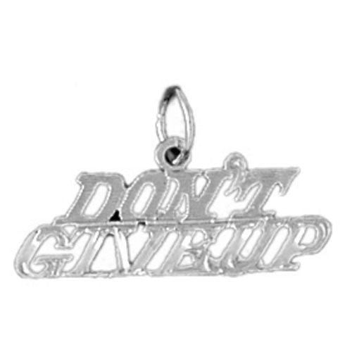 Don'T Give Up Charm Pendant 14k Gold