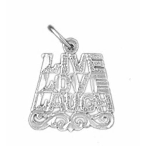 Live Love Laugh Charm Pendant 14k Gold