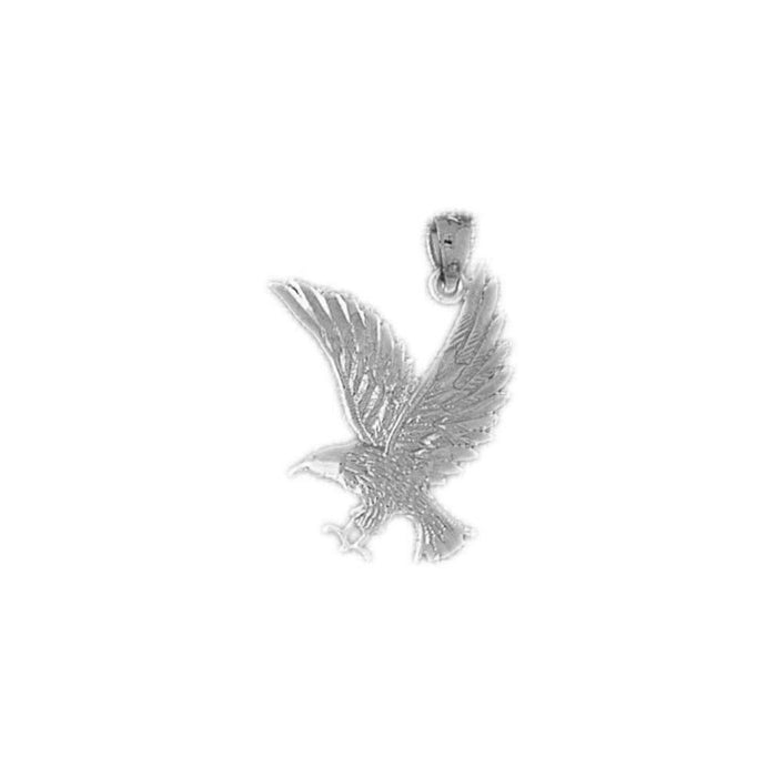 Flying Eagle Charm Pendant 14k Gold