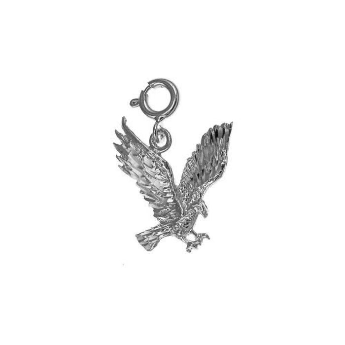 Flying Eagle Charm Pendant 14k Gold