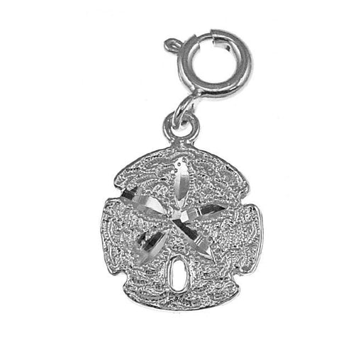 Sand Dollar Sea Urchins Charm Pendant 14k Gold