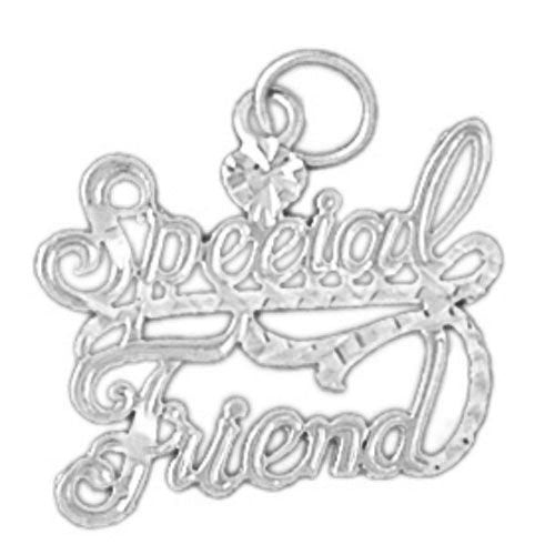 Special Friend Charm Pendant 14k Gold
