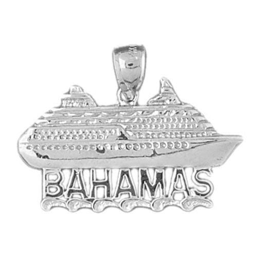 Cruise Ship Bahamas Charm Pendant 14k Gold