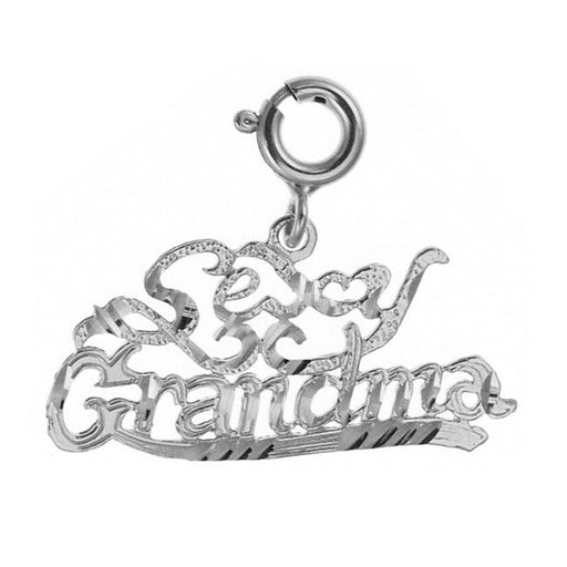 Sexy Grandma Charm Pendant 14k Gold