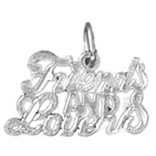 Friends And Lovers Charm Pendant 14k Gold