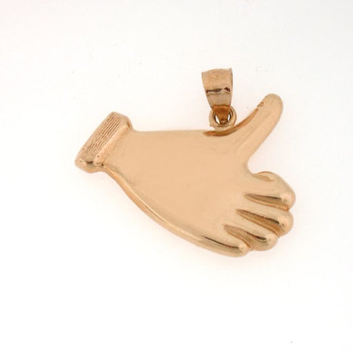 Thumbs Up Charm Pendant 14k Gold