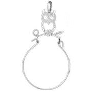 Owl Charm Holder Charm Pendant 14k Gold