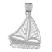 Sailboat Charm Pendant 14k Gold