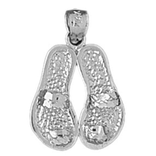 Pair of Sandals Flip Flop Charm Pendant 14k Gold