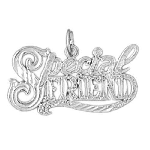 Special Friend Charm Pendant 14k Gold