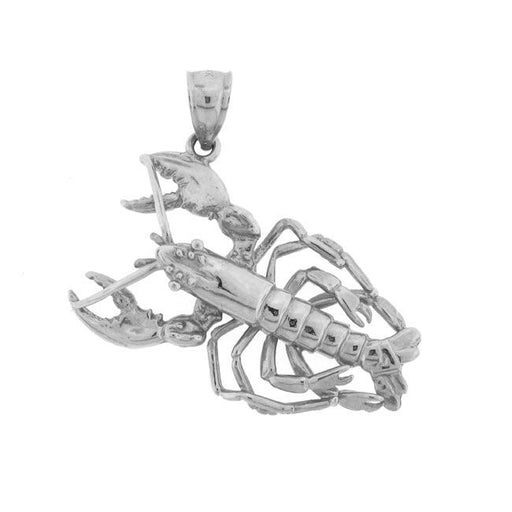 3D Lobster Charm Pendant 14k Gold