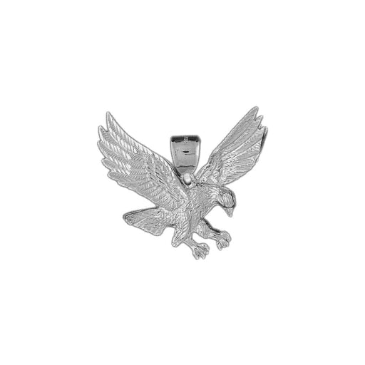 Flying Eagle Charm Pendant 14k Gold