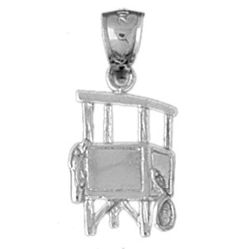 Bay Watch Booth Charm Pendant 14k Gold